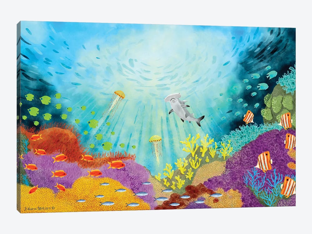 Undersea World by Juliana Motzko 1-piece Canvas Art