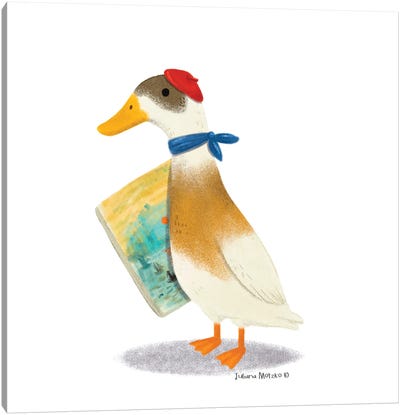 Indian Runner Duck Painter Canvas Art Print - Creativity Art