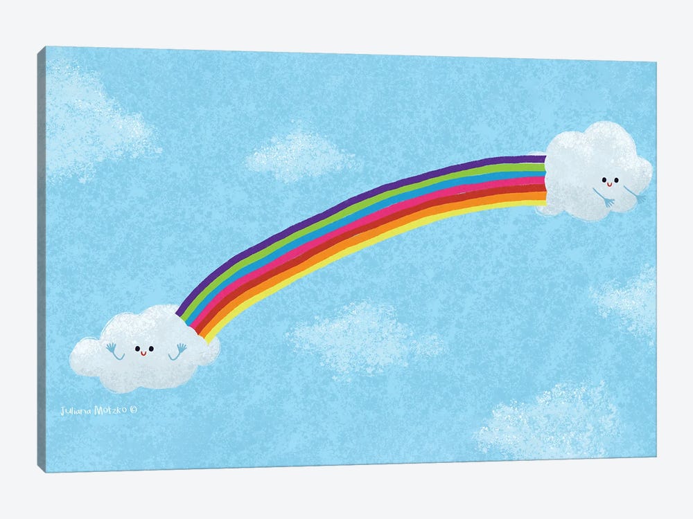 Very Cute Rainbow by Juliana Motzko 1-piece Canvas Print