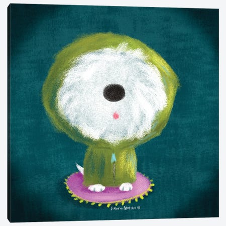 Fluffy Dog Canvas Print #JMK21} by Juliana Motzko Canvas Artwork