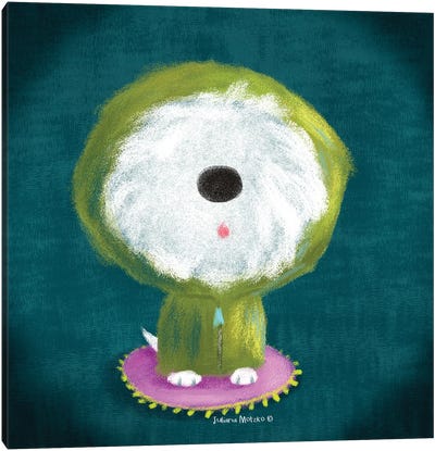 Fluffy Dog Canvas Art Print - Juliana Motzko