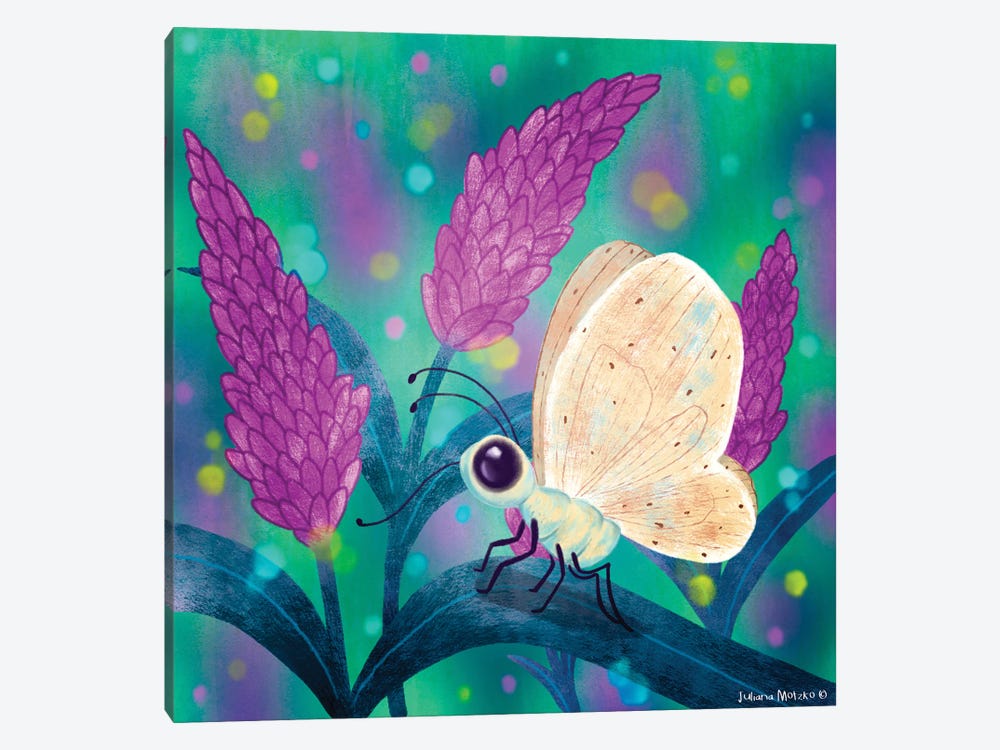 Butterfly Magical Time by Juliana Motzko 1-piece Canvas Artwork