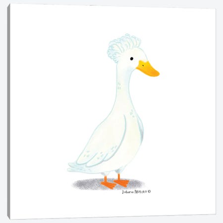 Crested Duck Canvas Print #JMK256} by Juliana Motzko Art Print