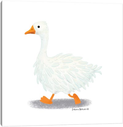Sebastopol Goose Canvas Art Print - Goose Art