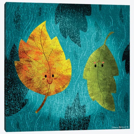Autumn Leaves Canvas Print #JMK32} by Juliana Motzko Canvas Art Print