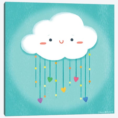 Cloud Love Canvas Print #JMK55} by Juliana Motzko Canvas Artwork