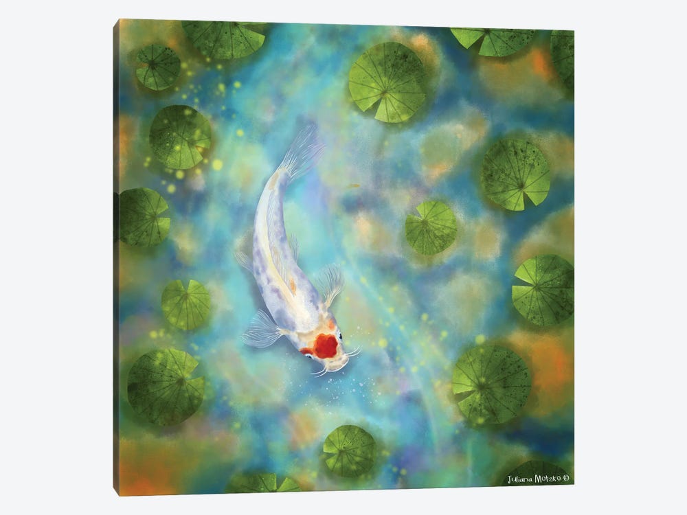 Koi Carp Fish I by Juliana Motzko 1-piece Canvas Art Print
