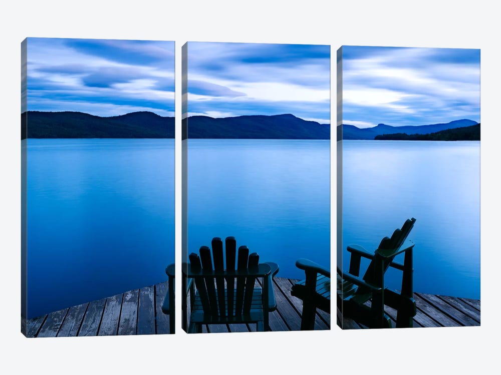 Scene On The Water V by James McLoughlin 3-piece Canvas Wall Art