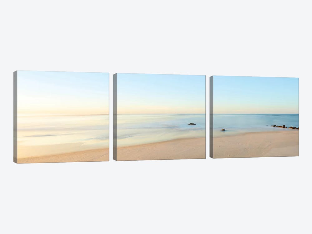 Beachscape Panorama II by James McLoughlin 3-piece Canvas Print