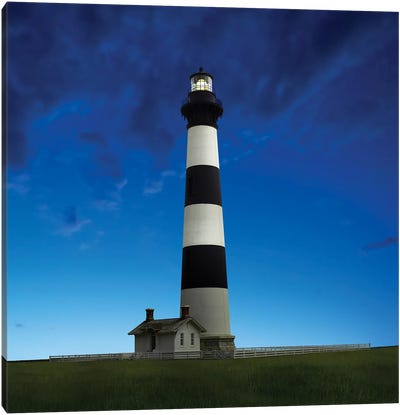 Lighthouse at Night III Canvas Art Print