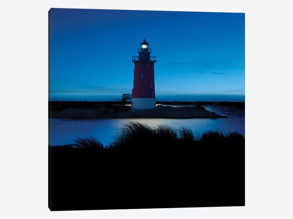 Lighthouse at Night IV by James McLoughlin 1-piece Canvas Art