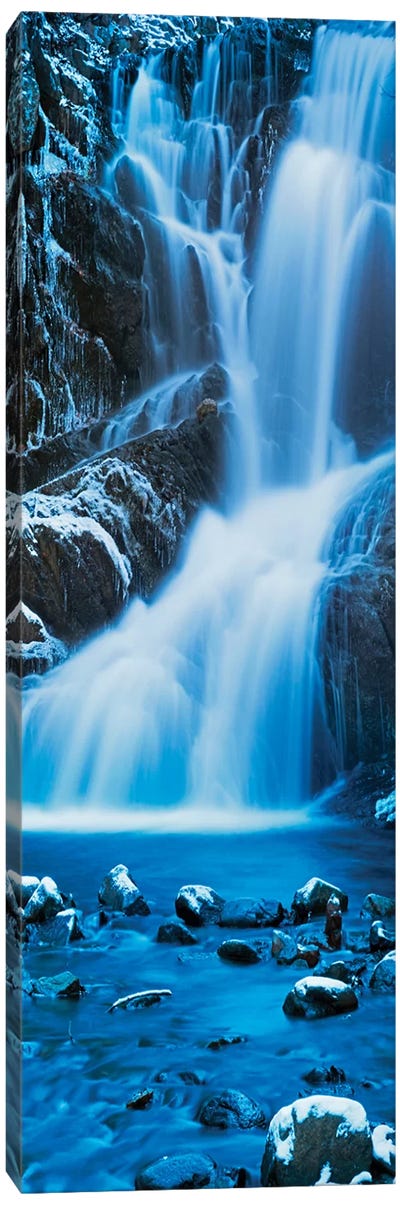 Vertical Water III Canvas Art Print - Waterfall Art