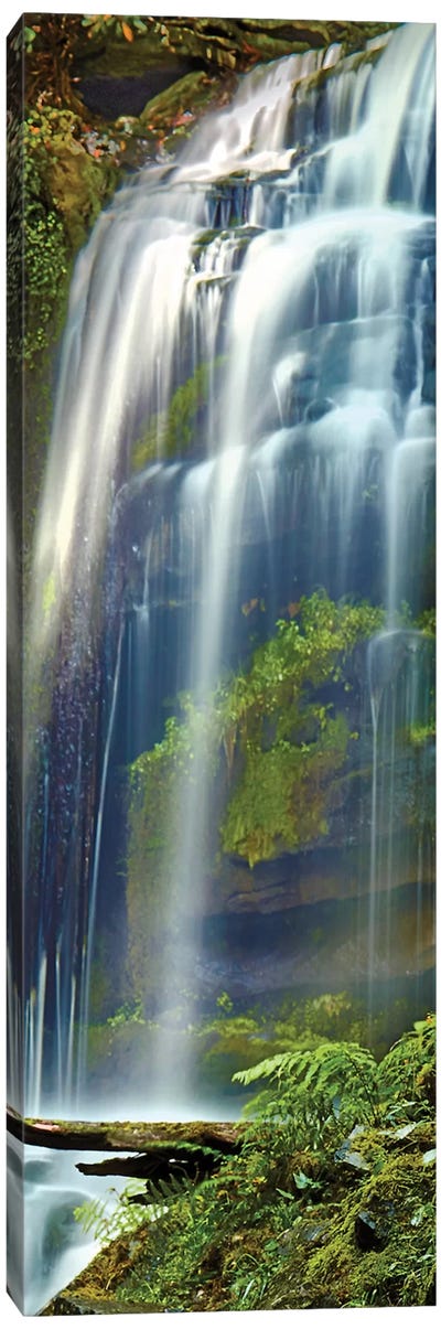 Vertical Water V Canvas Art Print - Waterfall Art