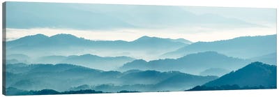 Misty Mountains X Canvas Art Print - Panoramic & Horizontal Wall Art
