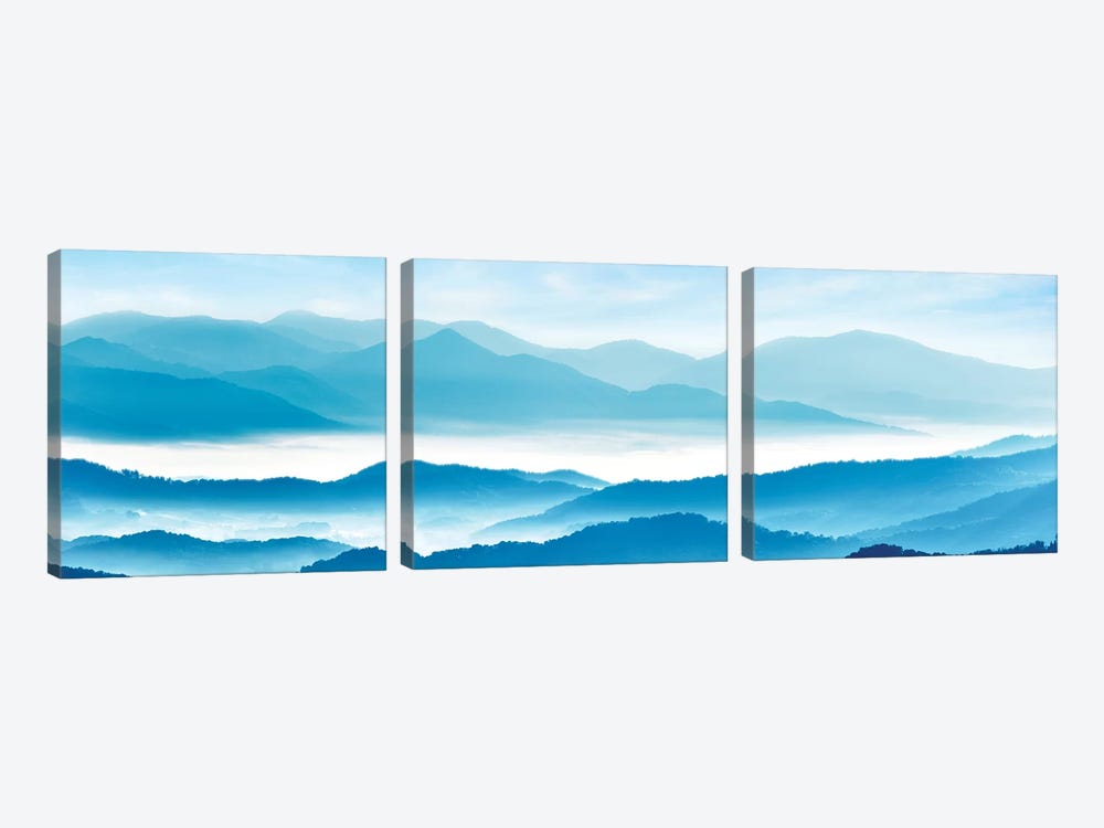 Misty Mountains XI by James McLoughlin 3-piece Canvas Art Print