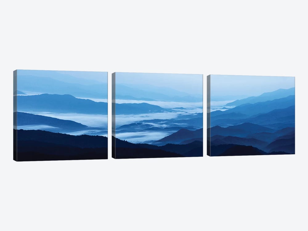 Misty Mountains XIII by James McLoughlin 3-piece Canvas Art Print