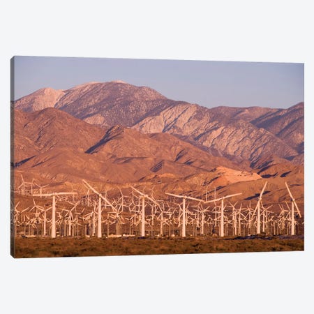 A Wind Farm In The San Gorgonio Mountain Pass I, Palm Springs, California Canvas Print #JMM11} by Jerry & Marcy Monkman Art Print