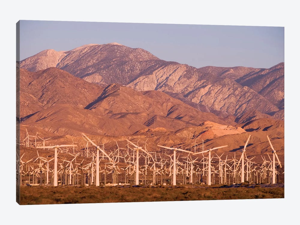 A Wind Farm In The San Gorgonio Mountain Pass I, Palm Springs, California by Jerry & Marcy Monkman 1-piece Art Print