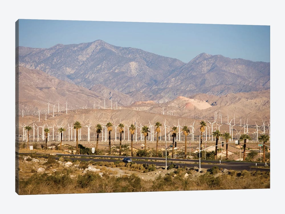 A Wind Farm In The San Gorgonio Mountain Pass II, Palm Springs, California by Jerry & Marcy Monkman 1-piece Canvas Art