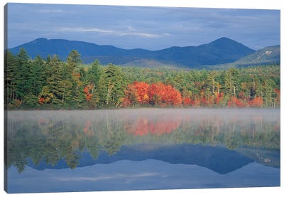 Autumn Reflections, Chocorua Lake, Carroll County, New Hampshire, USA Canvas Art Print - Appalachian Mountain Art