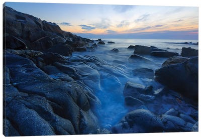 Dawn On Appledore Island, Isles Of Shoals, Maine Canvas Art Print - Maine Art