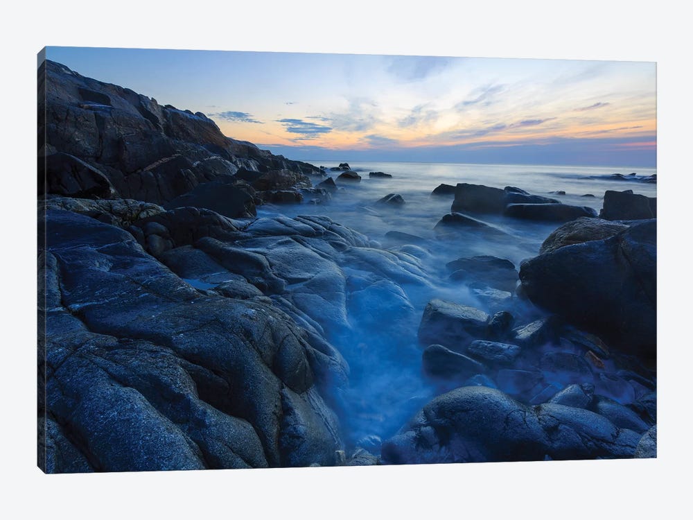 Dawn On Appledore Island, Isles Of Shoals, Maine by Jerry & Marcy Monkman 1-piece Art Print