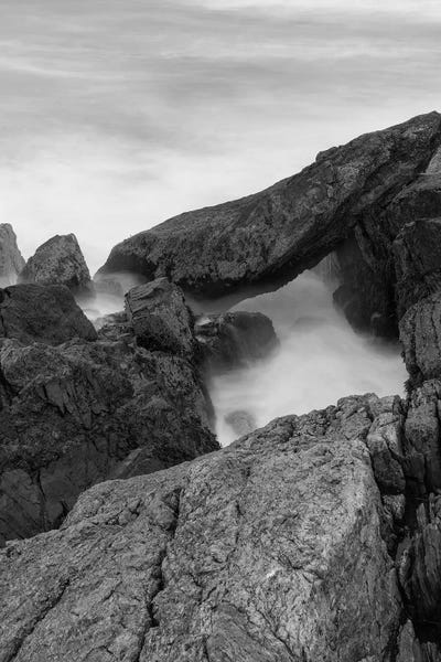 New Hampshire: Rocks and surf. Wallis Sands State Park, Rye, New Hampshire I by Jerry & Marcy Monkman
