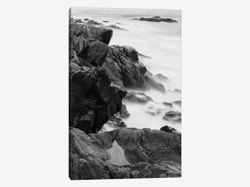 Rocks and surf. Wallis Sands State Park, Rye, New Hampshire II by Jerry & Marcy Monkman 1-piece Canvas Wall Art