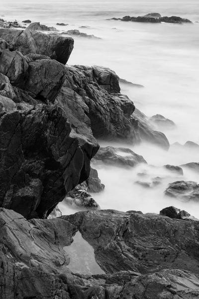 New Hampshire: Rocks and surf. Wallis Sands State Park, Rye, New Hampshire II by Jerry & Marcy Monkman