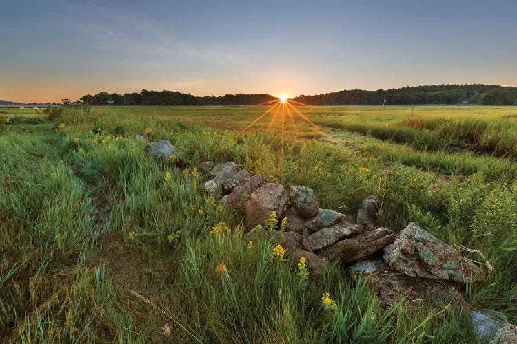 Sunrise Over The Salt Marsh Over The Essex River, Essex, Massachusetts