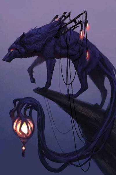 Jade Merien: Lantern Wolf by Jade Merien