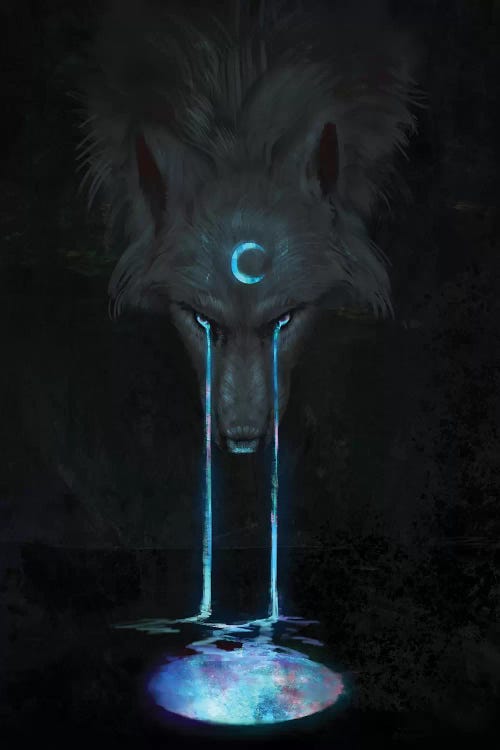 Aurora Moon by Jade Merien wall art