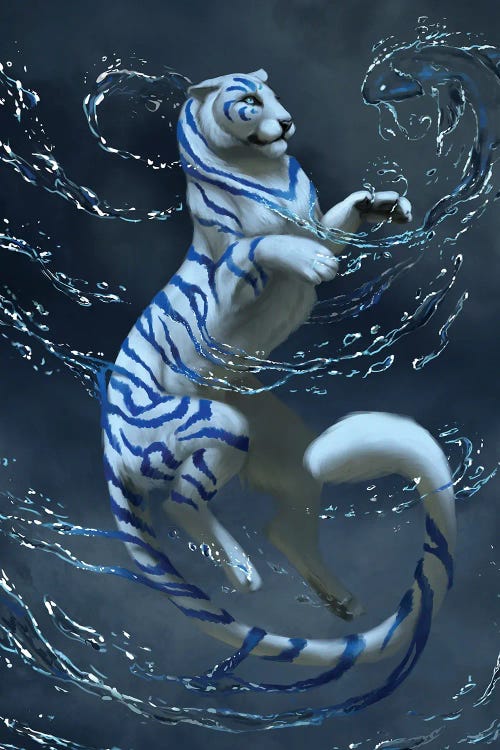 Water Tiger by Jade Merien wall art