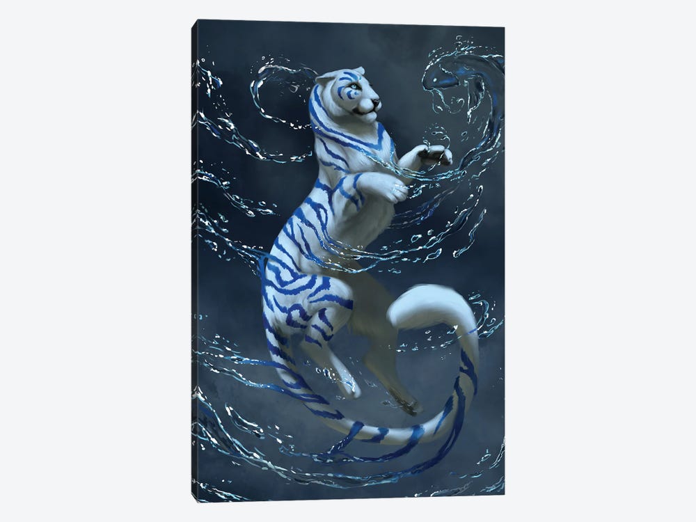 Water Tiger by Jade Merien 1-piece Canvas Art Print