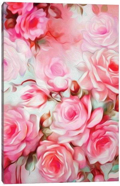 Shabby Chic Pink Canvas Art Print - Jacqueline Maldonado