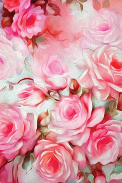 Roses: Shabby Chic Pink by Jacqueline Maldonado