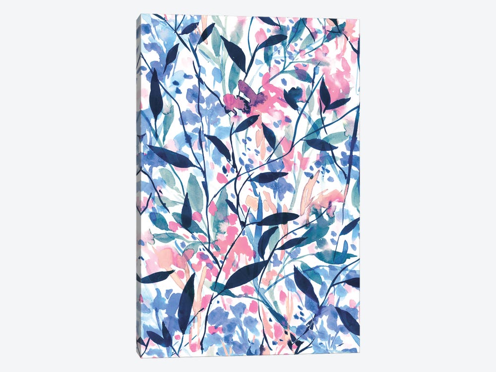 Wandering Wildflowers Blue by Jacqueline Maldonado 1-piece Art Print