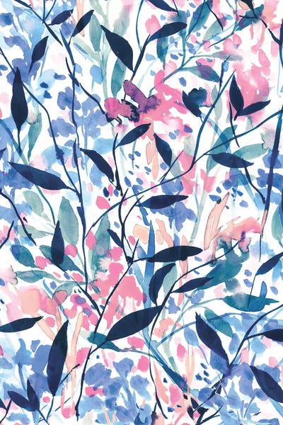 Granny Chic: Wandering Wildflowers Blue by Jacqueline Maldonado