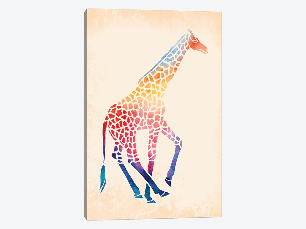 Watercolor Giraffe 1-piece Canvas Art