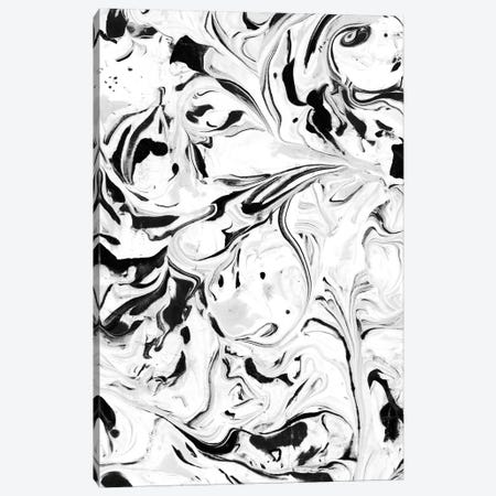 Black & White Marble Canvas Print #JMO108} by Jacqueline Maldonado Canvas Art Print