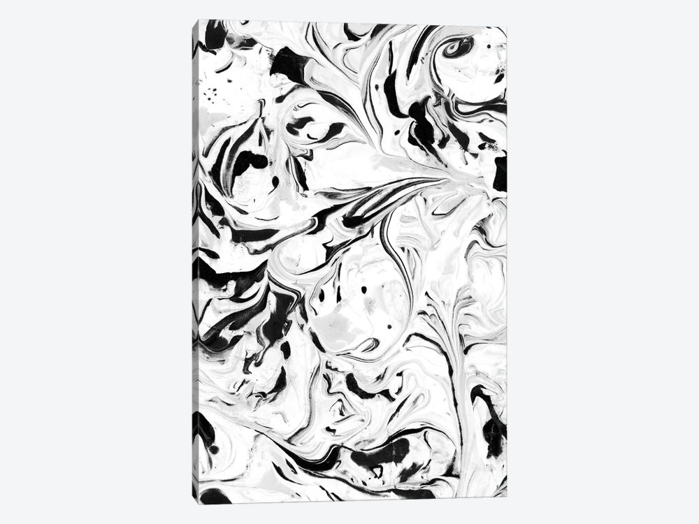 Black & White Marble by Jacqueline Maldonado 1-piece Canvas Print