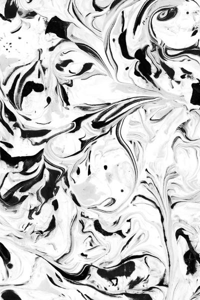 Abstract: Black & White Marble by Jacqueline Maldonado