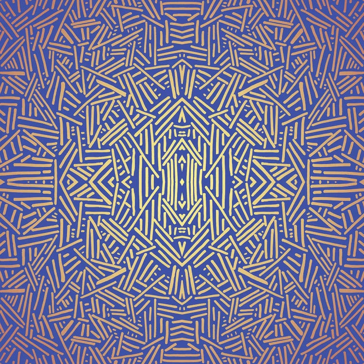 Radiate Royal Gold by Jacqueline Maldonado wall art