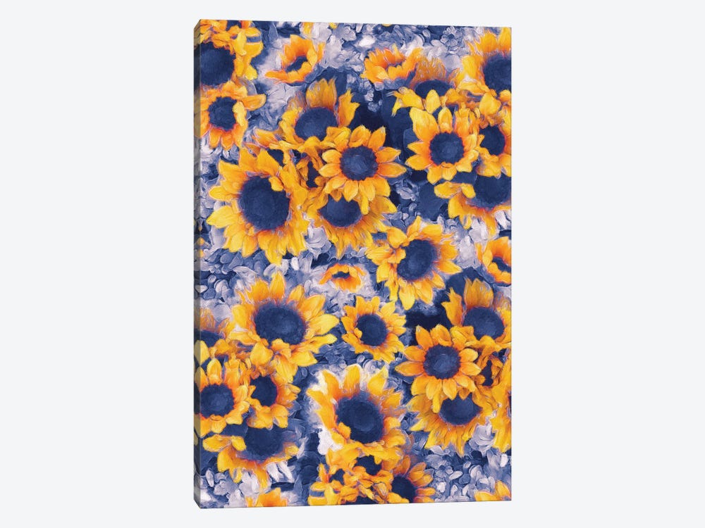 Sunflowers Blue by Jacqueline Maldonado 1-piece Art Print