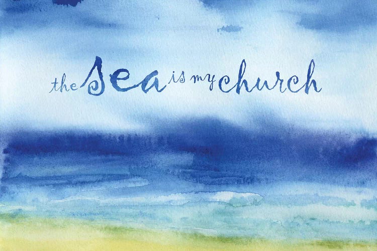 The Sea is My Church by Jacqueline Maldonado wall art