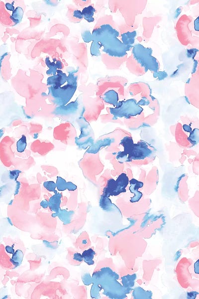 Granny Chic: Abstract Flora Pastel Wandering by Jacqueline Maldonado