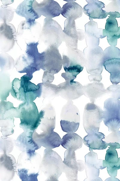 Dye Ovals Cool by Jacqueline Maldonado canvas print