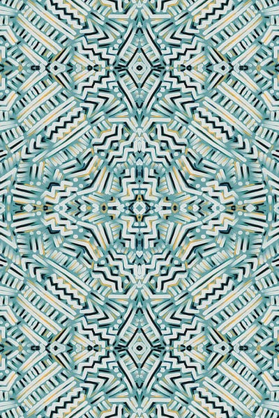 Abstract Watercolors: Clandestine Teal by Jacqueline Maldonado