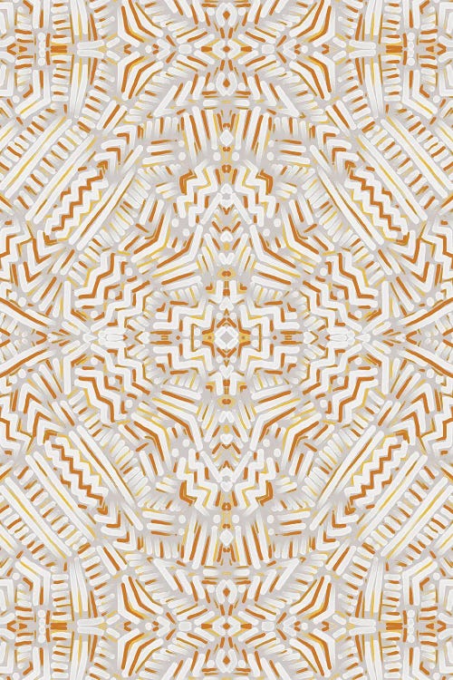 Clandestine White Orange by Jacqueline Maldonado wall art