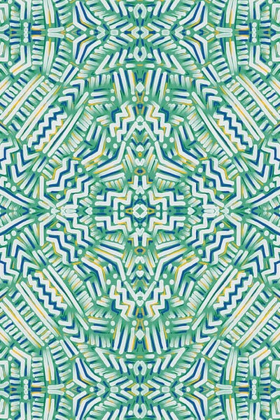 Abstract Watercolors: Clandestine Green Yellow by Jacqueline Maldonado